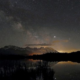 August 19, Volker Siesenop, Sternenhimmel über dem Karwendel